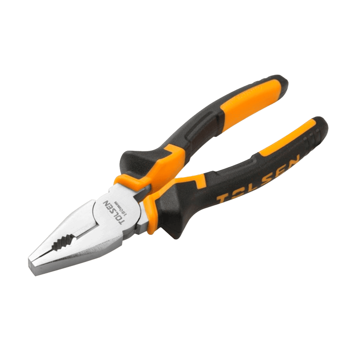 Alicate universal, Tolsen, 180mm, 7″, acero reforzado, mango ergonómico, 10001