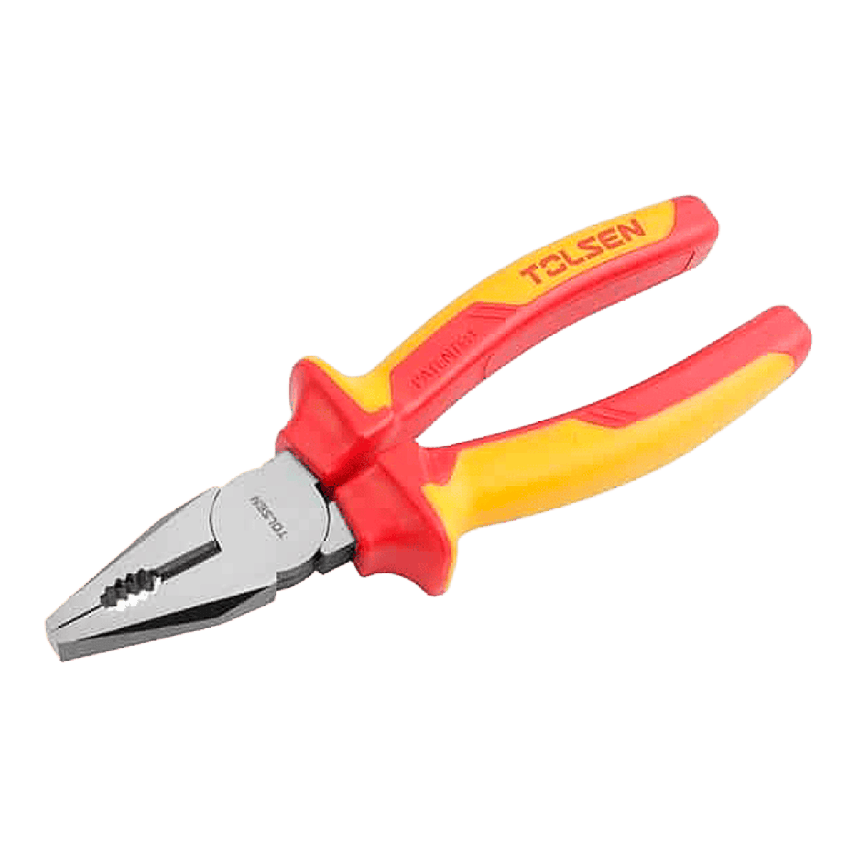 Alicate combinado aislado, Tolsen, 160mm, 6″, acero reforzado, mango antideslizante, V16006