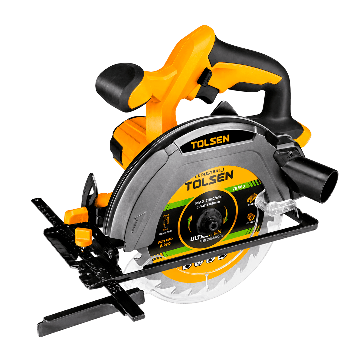 Herramienta Eléctrica Tolsen 87225 Sierra Circular Inalámbrica 20 V sin Batería