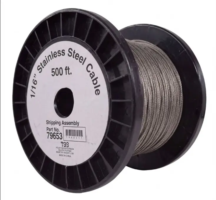 Cable de Acero inoxidable WR-500 pies con Hebra Azul para sistemas R-102. ANSUL