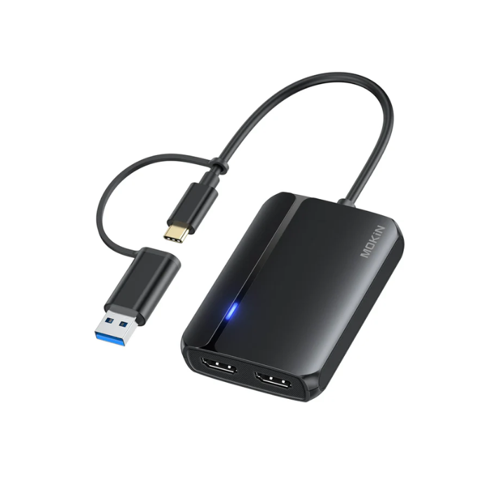 Adaptador Mokin Hub 2 HDMI a USB A/USB C 3.0