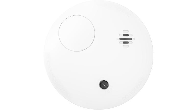 Detector de humo fotoeléctrico inalámbrico, para interiores. DS-PDSMK-E-WB(O-STD). Hikvision.