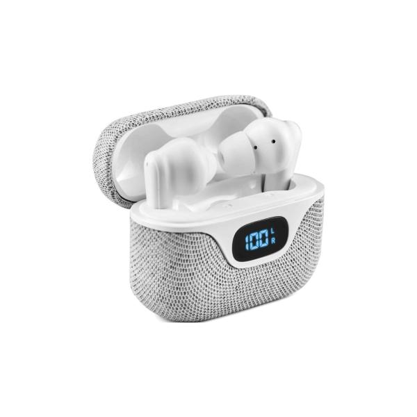 Audifonos Unno Tekno LuxPro Fabric Gris/Blanco