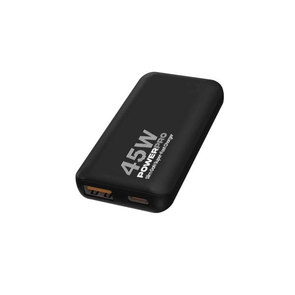 Cargador de Pared GaN Slim Doble Puerto USB-A USB-C PD45W Unno Tekno
