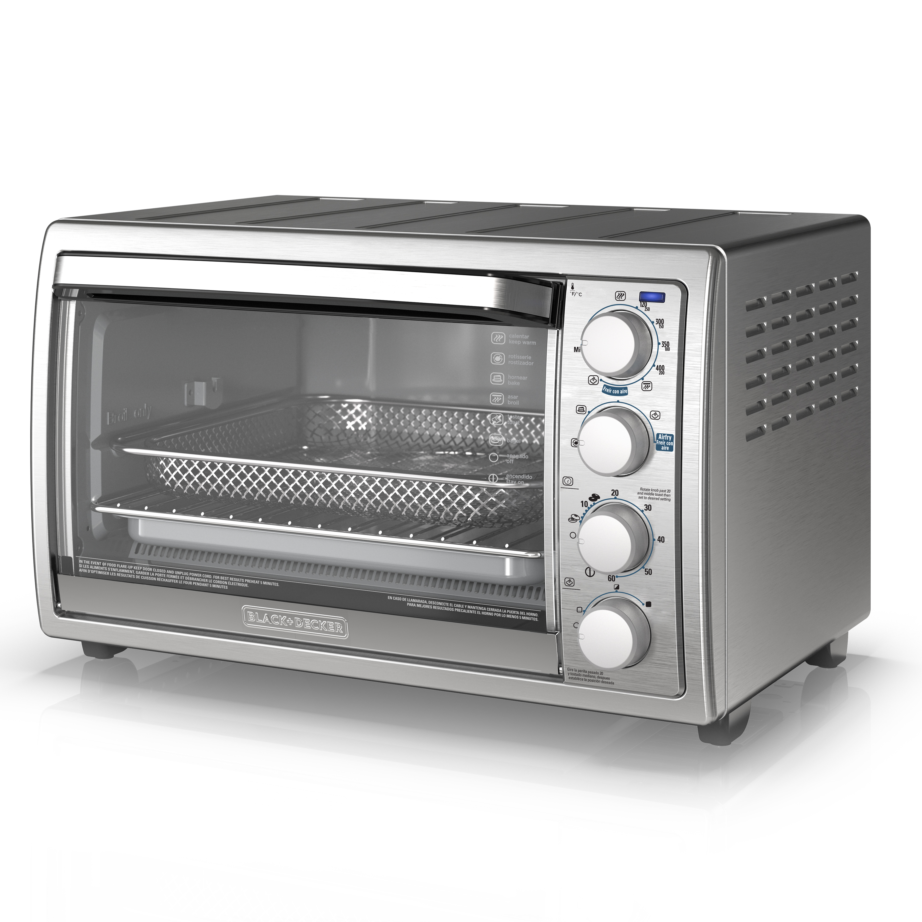 Horno con Freidora de Aire Black & Decker TO4315SS 9 Rebanadas