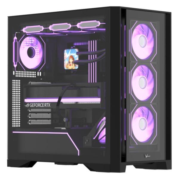 Gabinete para PC Formula V Line Air Power G8 Floe Mid Tower ATX 5 Ventiladores ARGB Negro
