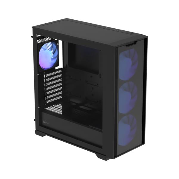 Gabinete para PC Formula V Line Air Power GX600 Plus Mid Tower E-ATX Vidrio Templado Negro