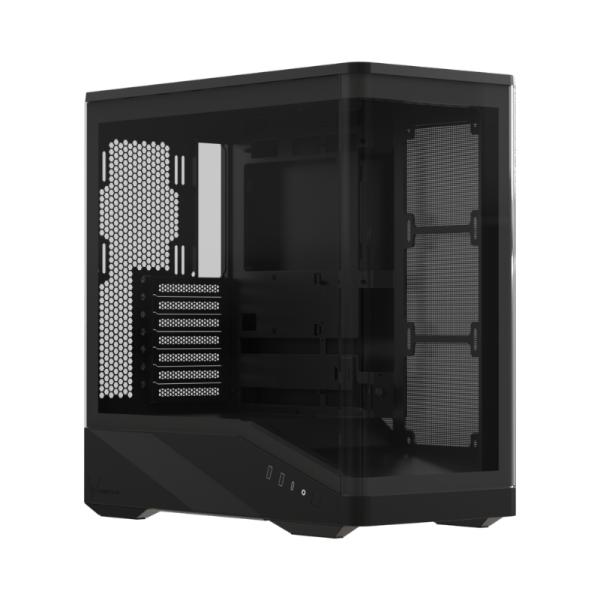 Gabinete para PC Formula V Line Crystal U9 Mid Tower ATX Vidrio Templado sin Ventiladores Negro