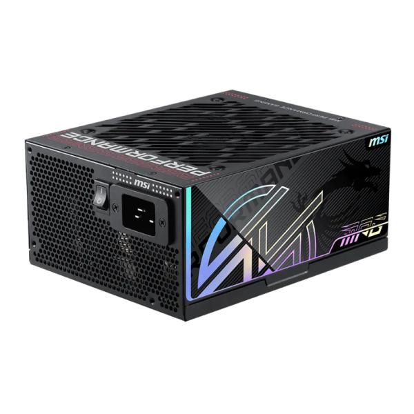 Fuente de Poder MSI MPG AI1600TS PCIE5 1600 W 80+ Titanium Full Modular ATX