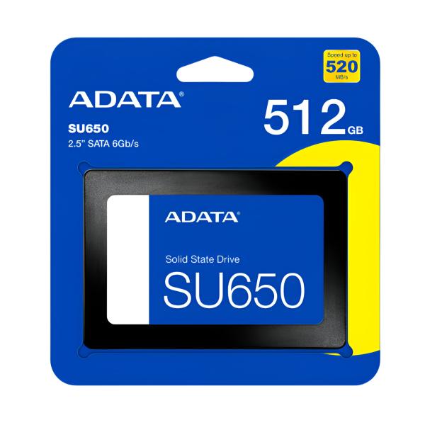 SSD ADATA SU650 512 GB 2.5″ SATA 520MB/s