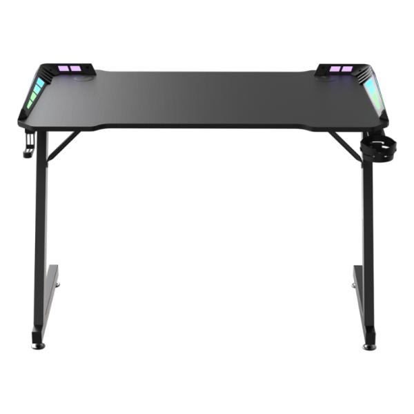 Escritorio Formula V Line VD2 RGB Gaming 110x60cm Textura Fibra de Carbono Negro