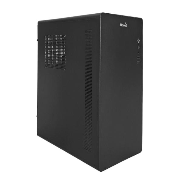 Gabinete para PC Nova NZ-660B sin Ventiladores Fuente 600 W Negro