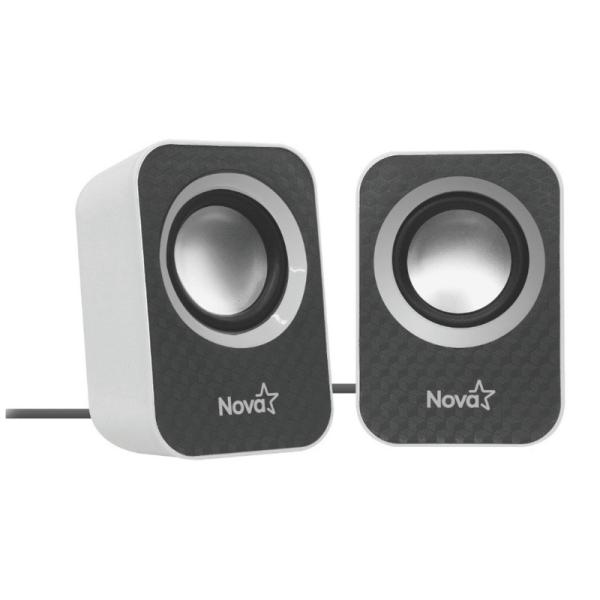 Parlante Nova IC 8002 2.0 Canales 6 W Cableado Negro