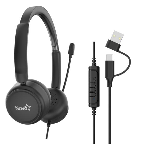 Audífonos Nova Fhs44160001c Alámbrico