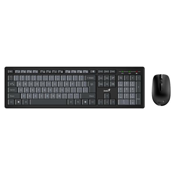 Combo Teclado y Mouse Genius Smart KM-8200 Inalámbrico 2.4GHz Español Negro y Gris