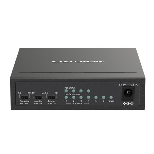 Switch Mercusys MS106LP(UN) Fast Ethernet POE+ No Administrable