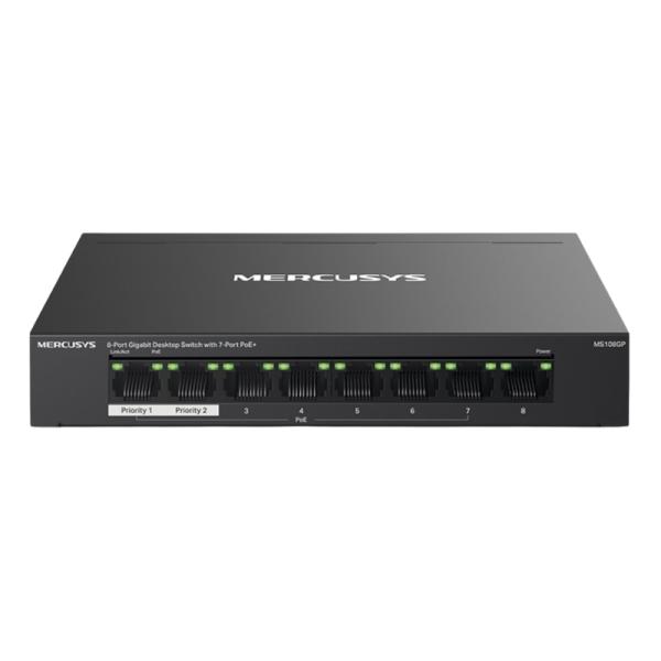 Switch Mercusys MS108GP(UN) 8 Puertos Gigabit POE+ No Administrable