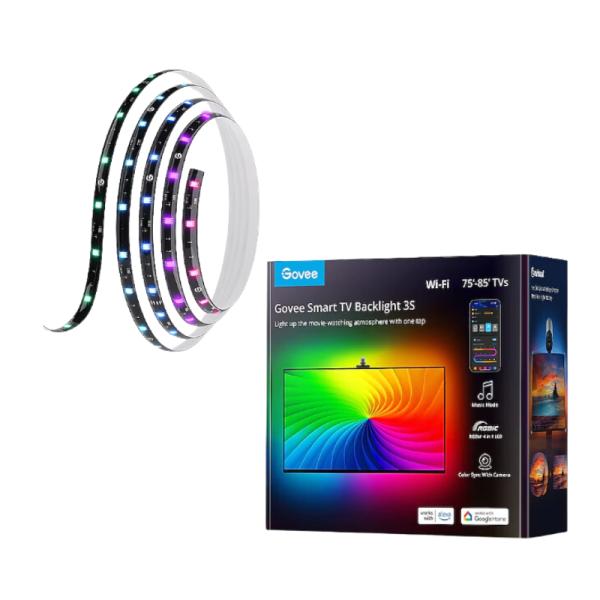Retroiluminación de TV Govee Backlight 3S RGBIC WiFi + Bluetooth 75-85″