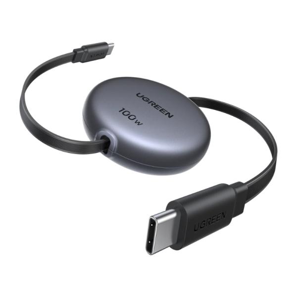 Cable UGREEN L531 USB-C a USB-C 1m 100 W Retráctil