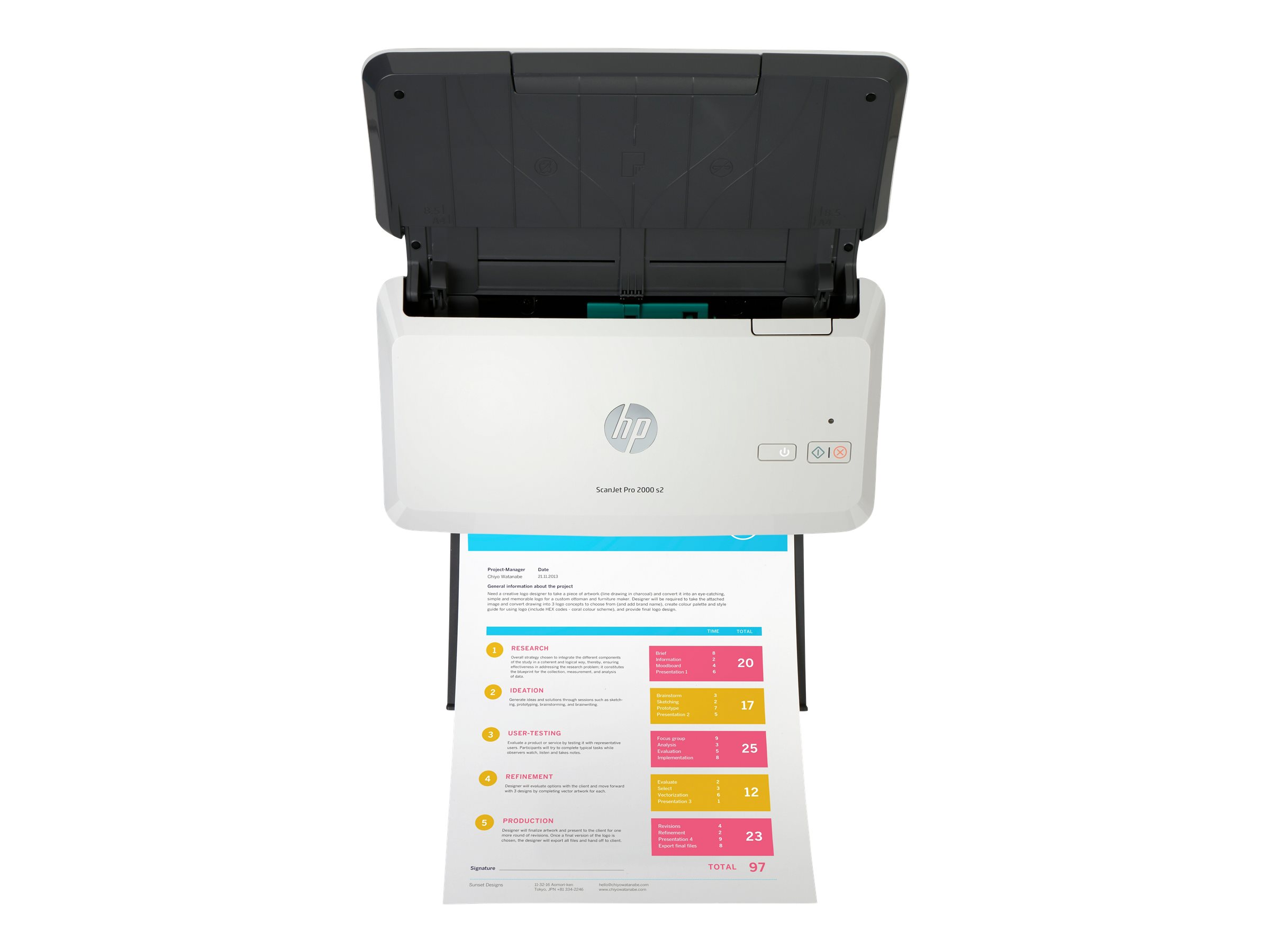 Escáner HP Scanjet Pro 2000 s2 Documentos ADF Dúplex 35ppm 600x600dpi USB 3.0