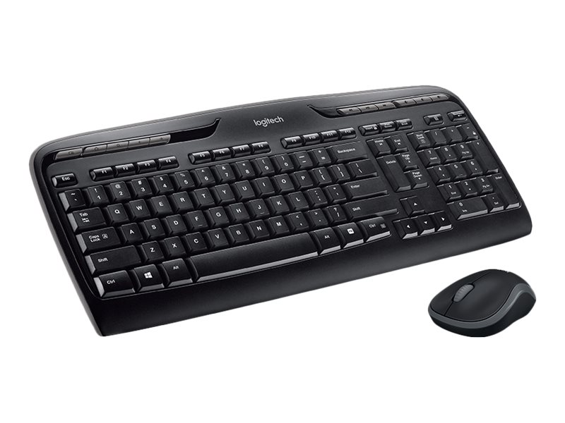 Combo Teclado y Mouse Logitech Wireless Desktop MK320 Inalámbrico 2.4GHz Negro