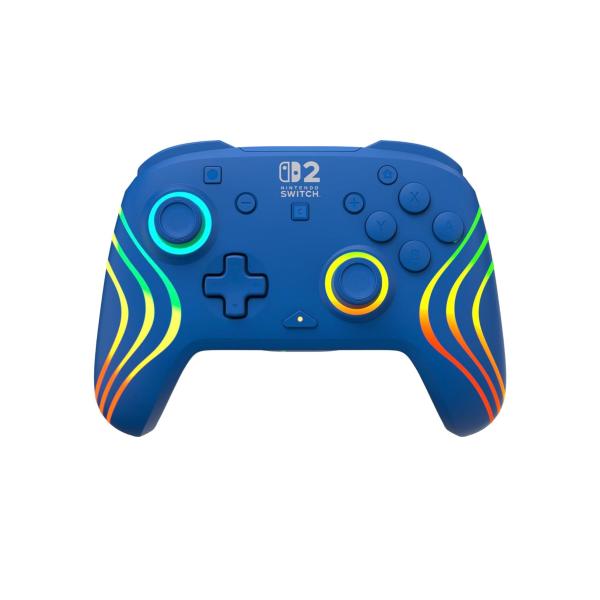 Control Turtle Beach Afterglow Wave Nintendo Switch 2 Inalámbrico TMR RGB Azul