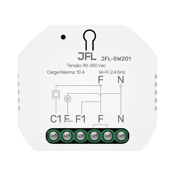 CONTROLADOR RELÉ INTELIGENTE WIFI  JFL JFL-SW201