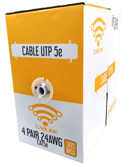 CABLE UTP 5E 4 PARES INTERIOR  CCA / ALEACION  305 METROS CABLINK