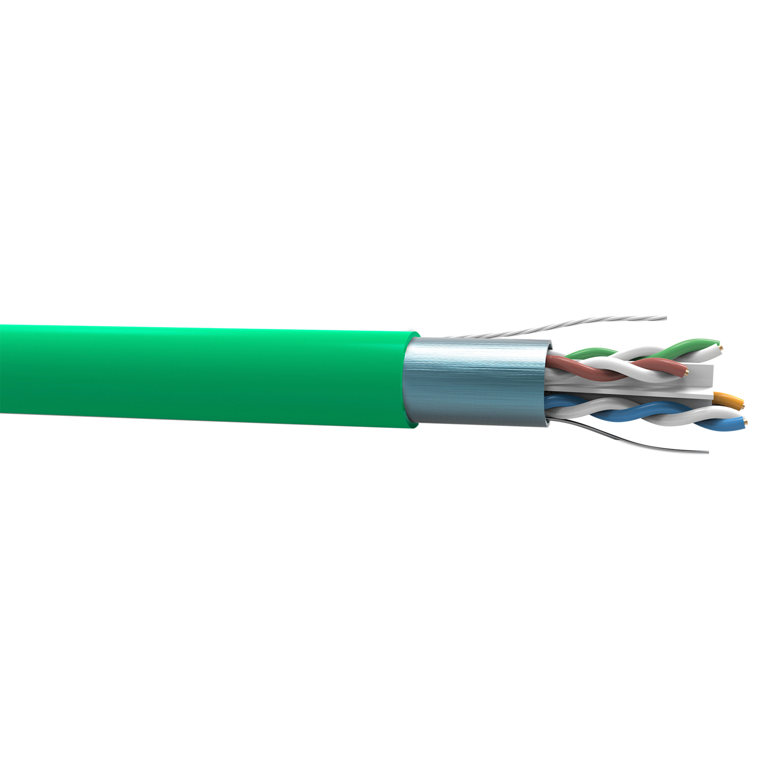 CABLE UTP TRANSMISION DE DATOS GIGALAN CAT 6A FURUKAWA VERDE F/UTP 23AWGX4P LSZH-3 VD  23370095