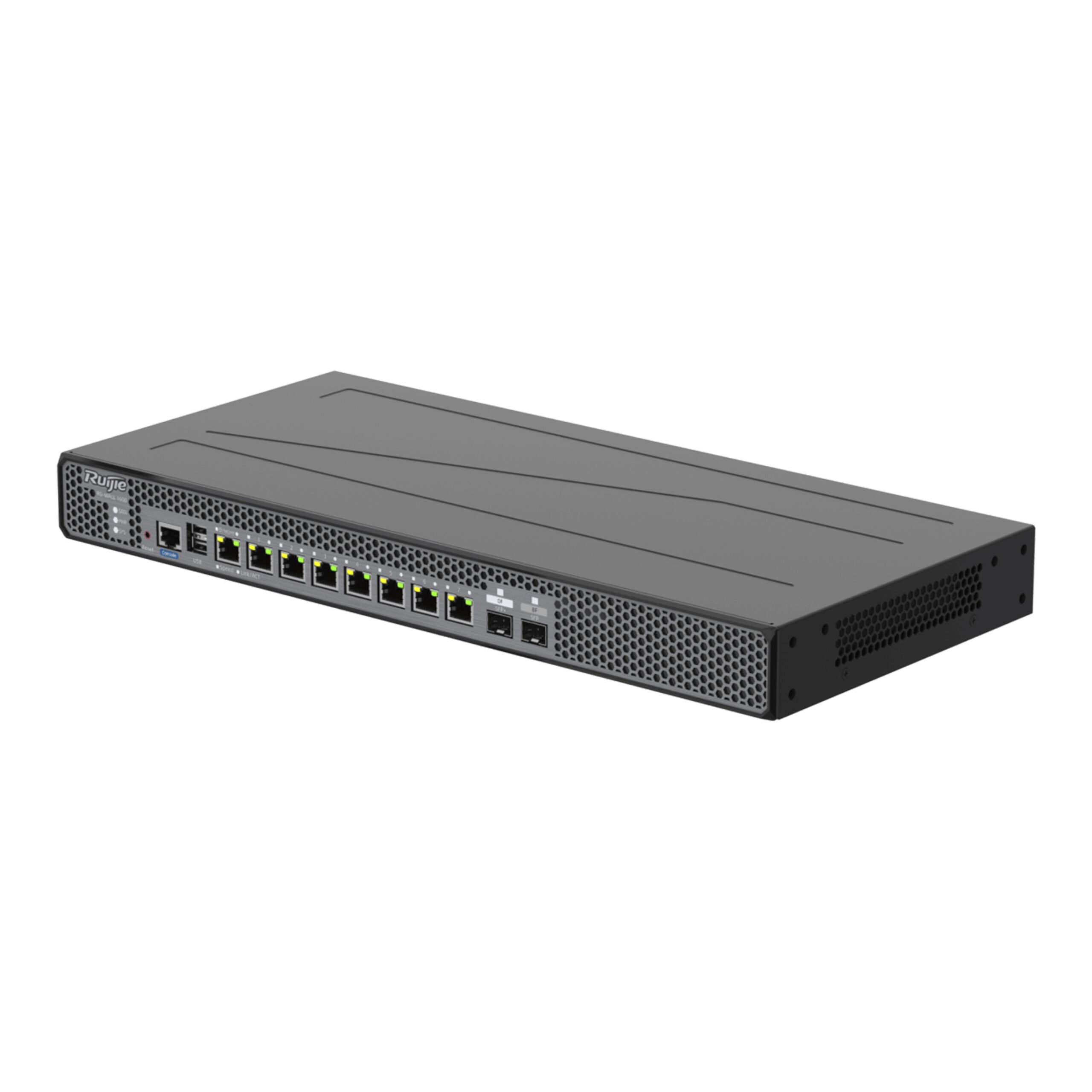FIREWALL RUIJIE 8 RJ45 GIGA 1SFP 1SFP+ APRENDIZAJE DE TRAFICO RG-WALL 1600-Z3200-S
