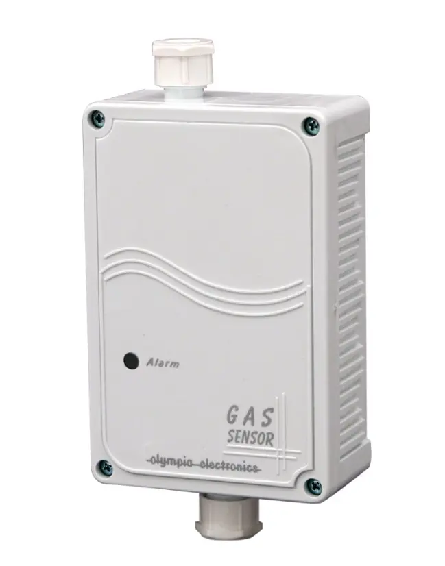 Sensor de gas LPG Olympia BS-685 con IP65, certificado CE y EN54. Olympia