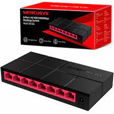 Switch Mercusys MS108G 8 Puertos Gigabit No Administrable