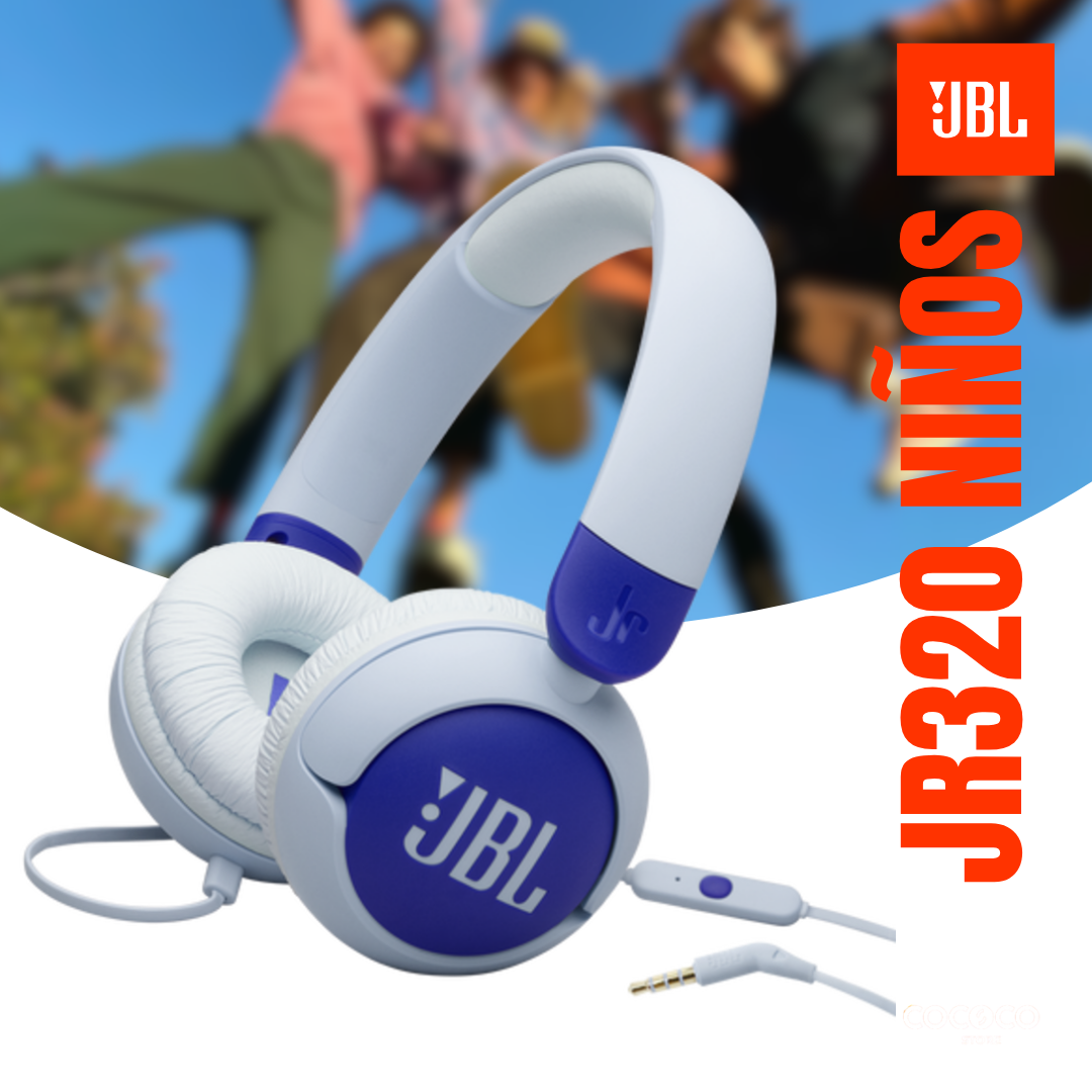Audífonos JBL JR 320 Inalámbrico Azul