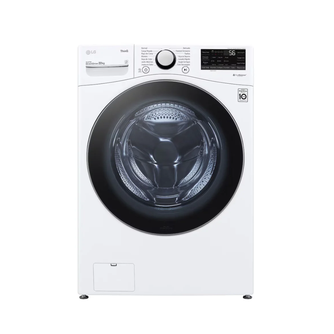 LG Lavadora Fornt  loading 22 kg white WM22WV26R