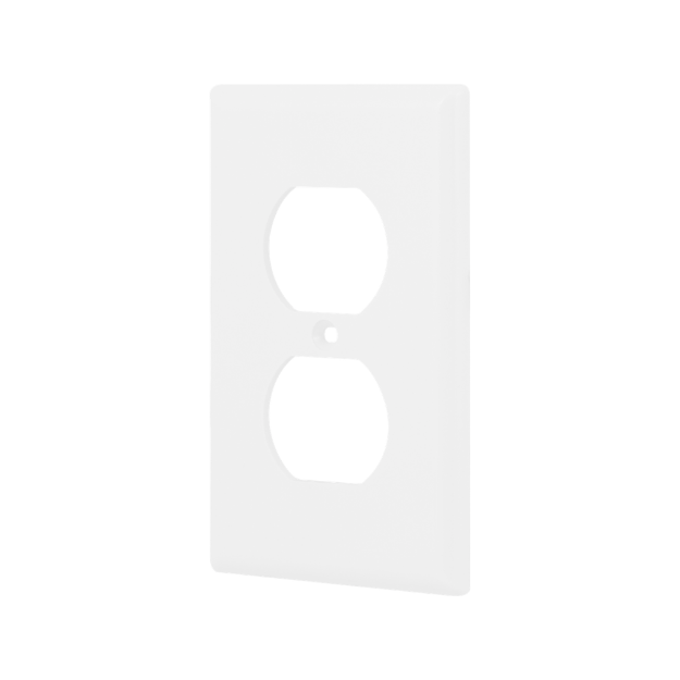 PLACA PARA TOMACORRIENTE DUPLEX BLANCA 54877 GE