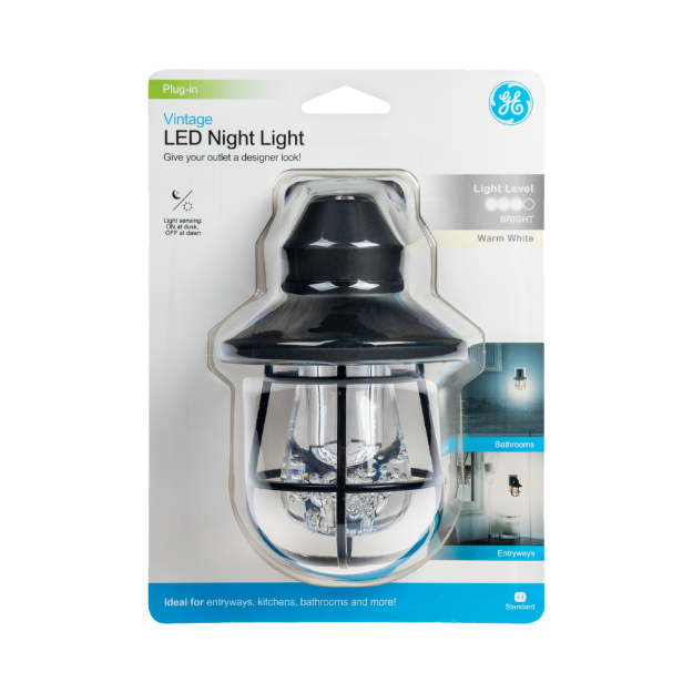 LUZ NOCHE LED VINTAGE 38628 GE