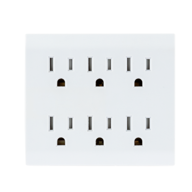 ADAPTADOR AC PARED 1 A 6 TOMAS C/PROTECCION 440J 37155 GE