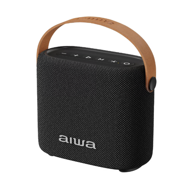 PARLANTE PORTATIL RECARGABLE BT/FM/ RESISTENTE AL AGUA AWS70BT-BK AIWA