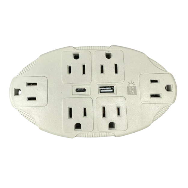ADAPTADOR AC PARED 6T + 1SUB A+ 1 USB C 3.1 AMPS CL-OP-W2-103-WT CASE LOGIC