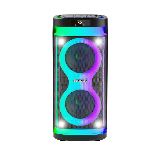 PARLANTE PORTATIL RECARGABLE CON LUZ 600 WATTS FM/BT/USB AWPOH4D AIWA