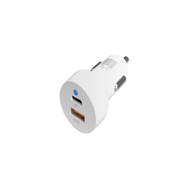 CARGADOR PARA CARRO 20W USB-A/USB-C CARGA RAPIDA BLANCO CL-PD-V1-102-WT CASE LOGIC