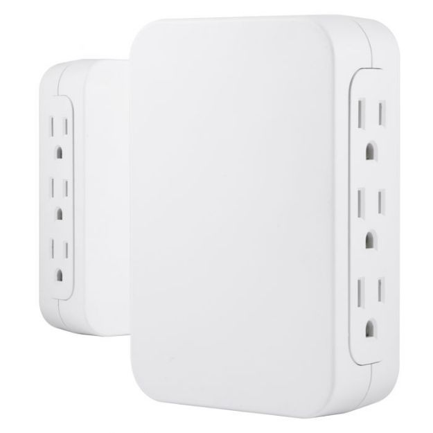 ADAPTADOR AC PARED 1 A 6 TOMAS C/PROTECCION 1200J 10353 GE