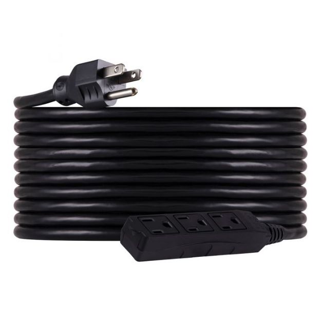 EXTENSION ELECTRICA ALTA RESISTENCIA 7.6MTS 3 TOMAS NEGRA 36825 GE