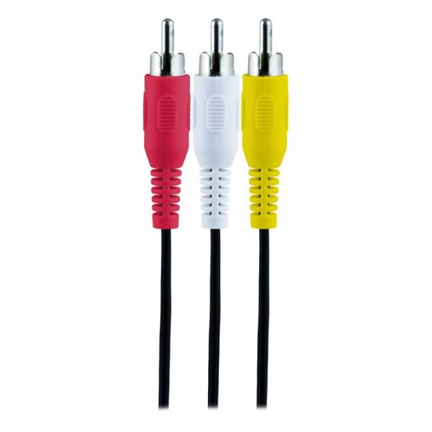 CABLE AUDIO/VIDEO 3RCA M 1.8MTS 33608 GE
