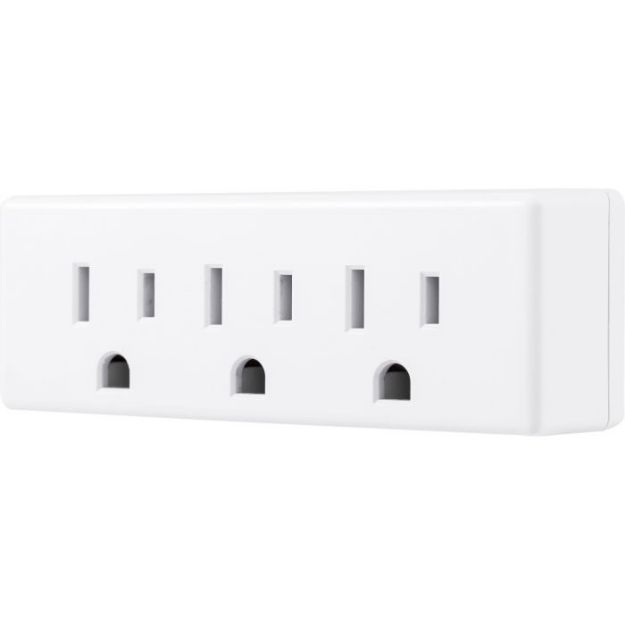 ADAPTADOR AC 1 A 3 TOMAS POLARIZADO BLANCO 52203 GE