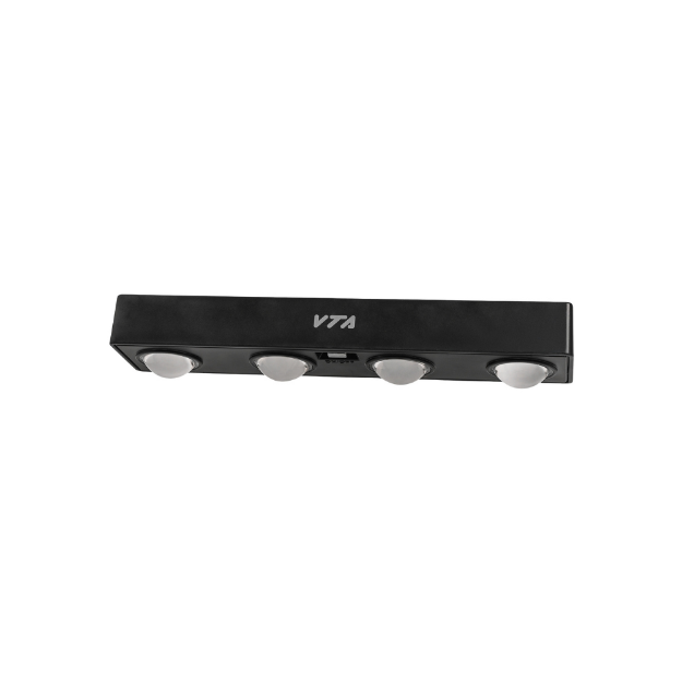 APLIQUE LED SOLAR PARA EXTERIOR LUZ CALIDA 4 LED VTA-93644