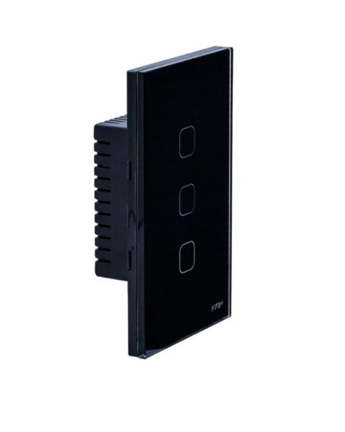 INTERRUPTOR TRIPLE INTELIGENTE CONNECT IOT BLACK 84557 VTA