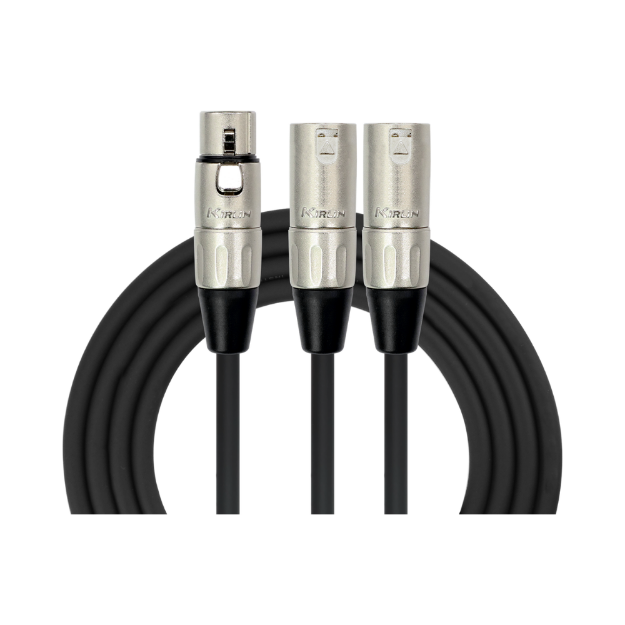 Cable AV Kirlin Y-303 2 XLR a 1 XLR 1m