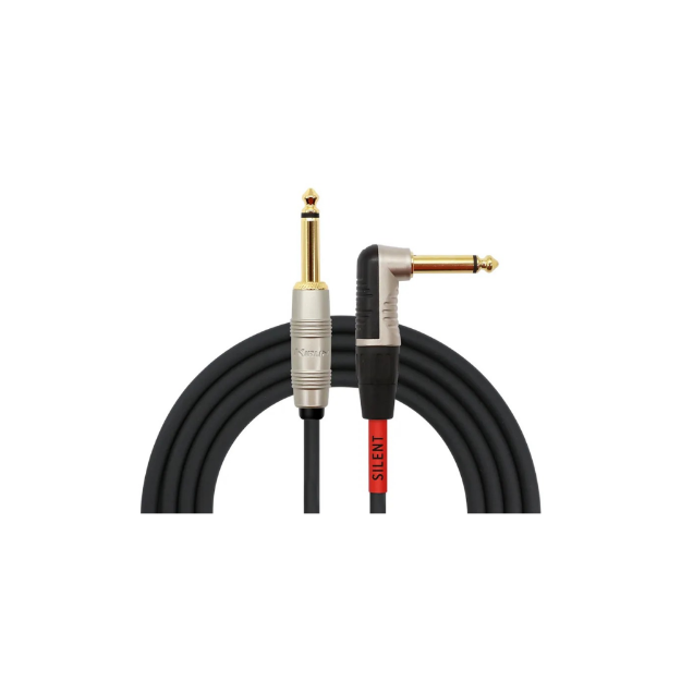 KIRLIN IP-202PRG-SILENT CABLE CON SWITCH 1/4 A 1/4 6M NEGRO