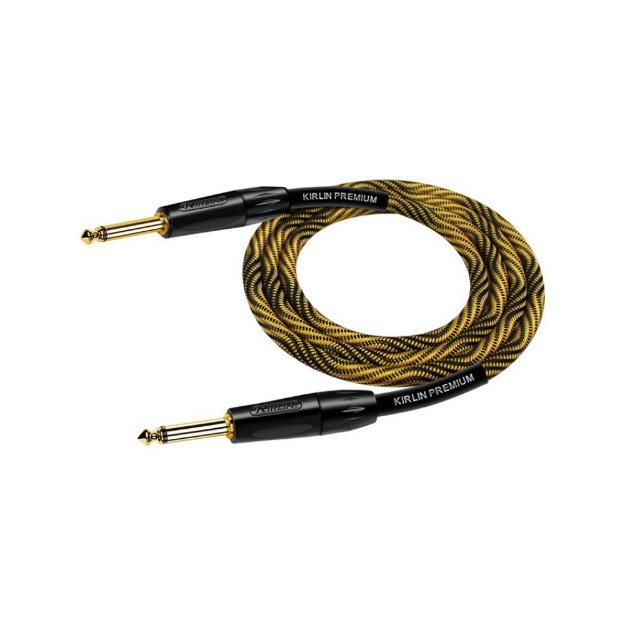 KIRLIN IWB-202BFGL WBO CABLE AUDIO 1 4 A 1 4 L 6MTS TELA NEGRO - AMARILLO